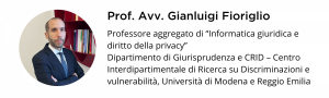 Prof avv Gianluigi Fioriglio privacy diritto