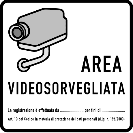 cartello videosorveglianza